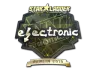 Sticker | electronic (Gold) | Berlin 2019