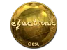 Sticker | electronic (Gold) | Katowice 2019