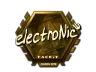 Sticker | electronic (Gold) | London 2018