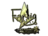 Sticker | Farlig (Gold) | Antwerp 2022