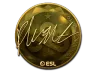 Sticker | flusha (Gold) | Katowice 2019