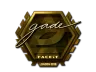 Sticker | gade (Gold) | London 2018