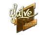 Sticker | gla1ve (Gold) | Boston 2018