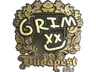 Sticker | Grim (Gold) | Budapest 2025
