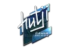Sticker | hutji (Foil) | Boston 2018