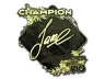 Sticker | Jame (Gold, Champion) | Rio 2022