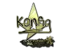 Sticker | k0nfig (Gold) | Antwerp 2022