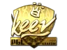 Sticker | keev (Gold) | Krakow 2017