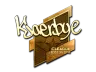 Sticker | Kjaerbye (Gold) | Boston 2018