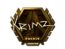 Sticker | KRIMZ (Gold) | London 2018