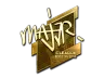 Sticker | MAJ3R (Gold) | Boston 2018