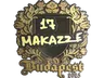 Sticker | makazze (Gold) | Budapest 2025