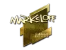 Sticker | markeloff (Gold) | Boston 2018