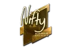 Sticker | Nifty (Gold) | Boston 2018