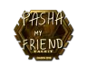 Sticker | pashaBiceps (Gold) | London 2018