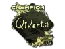 Sticker | qikert (Gold, Champion) | Rio 2022