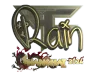 Sticker | rain (Gold) | Shanghai 2024