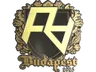 Sticker | Rare Atom (Gold) | Budapest 2025