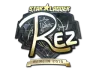 Sticker | REZ (Gold) | Berlin 2019