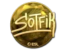 Sticker | S0tF1k (Gold) | Katowice 2019