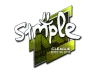Sticker | s1mple (Foil) | Boston 2018