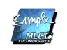 Sticker | s1mple (Foil) | MLG Columbus 2016