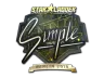 Sticker | s1mple (Gold) | Berlin 2019