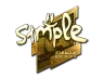 Sticker | s1mple (Gold) | Boston 2018