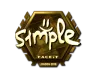 Sticker | s1mple (Gold) | London 2018