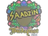 Sticker | saadzin (Embroidered) | Budapest 2025