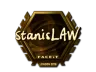 Sticker | stanislaw (Gold) | London 2018