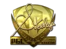 Sticker | steel (Gold) | Krakow 2017