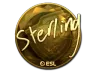 Sticker | sterling (Gold) | Katowice 2019