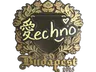 Sticker | Techno4K (Gold) | Budapest 2025