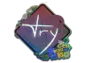 Sticker | TRY (Glitter) | Rio 2022