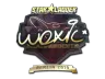 Sticker | woxic (Gold) | Berlin 2019