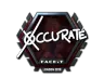 Sticker | xccurate (Foil) | London 2018
